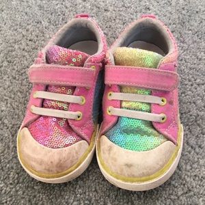 See Kai Run Kristin Rainbow Sequins, size 7